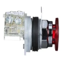 Schneider Electric Harmony Series Illuminated Mushroom Head Push Button Switch SMP Polymer 30 mm Cutout 1 CO Red 9001KR9RH13