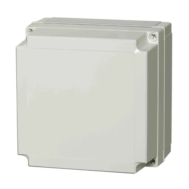 Fibox MNX Series Polycarbonate Electrical Enclosure, Grey Lid, IP66 IP67 IK08, 75 mm Height, 180 mm Width, 180 mm Length 