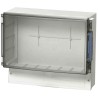Fibox Cardmaster Series Grey Smoke Grey Lid ABS Enclosure IP65 IK07 167mm x 390mm x 316mm ABS 36/31-3 ENCLOSURE