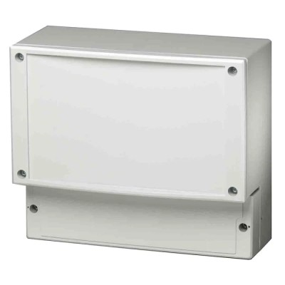 Fibox CARDMASTER Series Grey Transparent Lid Polycarbonate Enclosure IP65 IK07 IK08 102mm x 185mm x 213mm 