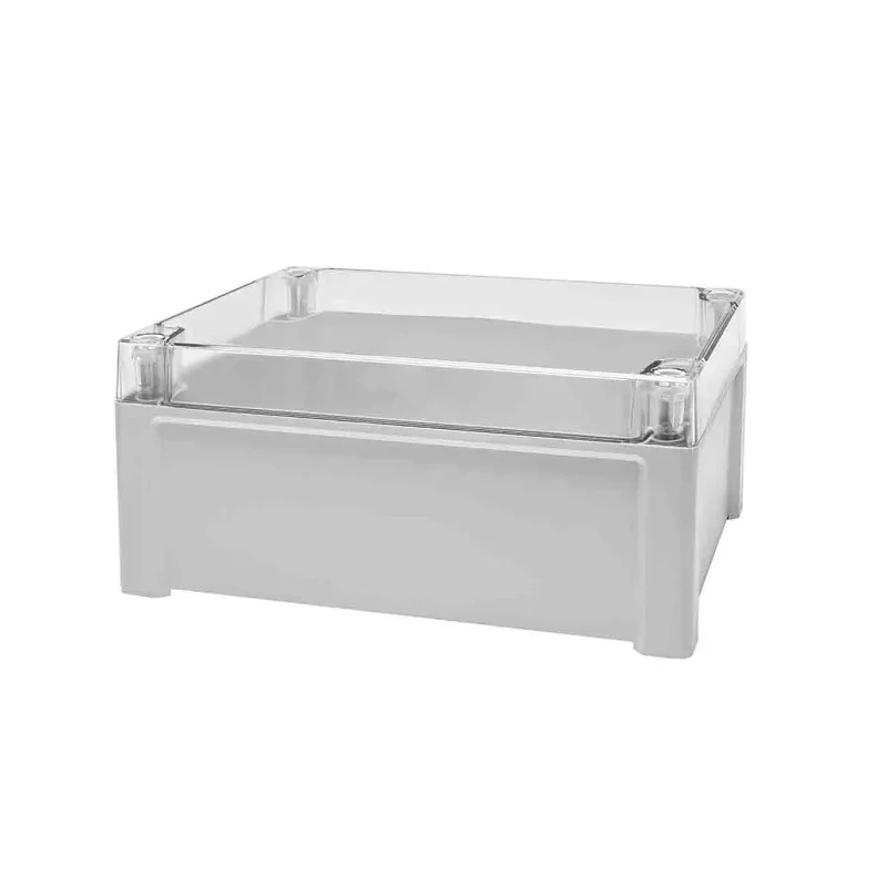 Fibox TEMPO Series Polycarbonate Enclosure Grey Lid IP65 IK08 IK07 107.4 mm x 240 mm x 191 mm TPC 241911T ENCLOSURE