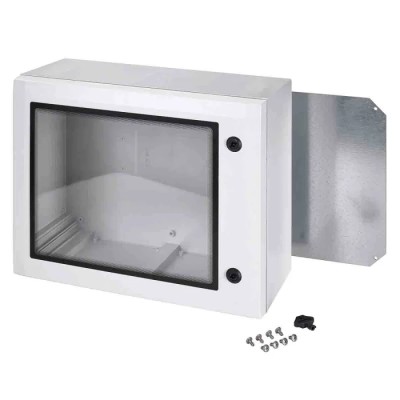 Fibox ARCA Series Polycarbonate Wall Box IP65 Transparent Door 222.5mm x 600mm x 487mm 