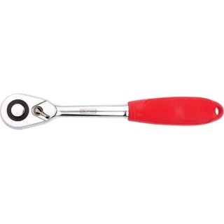 RS PRO 1/4 in Chrome Vanadium Steel Ratchet with Ratchet Handle, 150mm Overall Length 194-4594