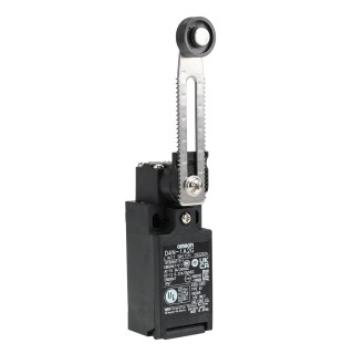 Omron Roller Lever Limit Switch 1 NO/1 NC Slow Action Switching Current 4A IP67 Plastic Housing 