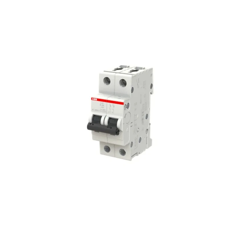 ABB System Pro M Compact S200 Miniature Circuit Breaker 2-Pole 8A Type K 400V AC 110V DC 6kA 2CDS252001R0407 S202-K8
