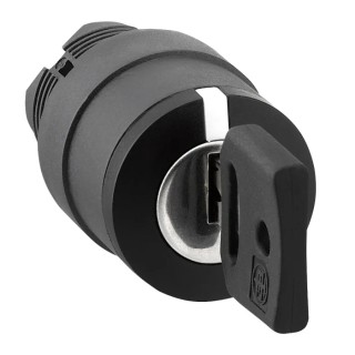 Schneider Electric Harmony 3-position Key Switch Head, Spring Return to Centre, 22mm Cutout ZB5AG1