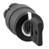 Schneider Electric Harmony 3-position Key Switch Head, Spring Return to Centre, 22mm Cutout ZB5AG1