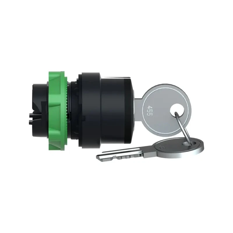Schneider Electric Harmony 3-position Key Switch Head, Spring Return to Centre, 22mm Cutout ZB5AG1