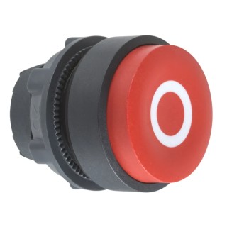 Schneider Electric Harmony Series Red Spring Return Push Button Head 22 mm Cutout IP66 IP69K IP67 ZB5AL432