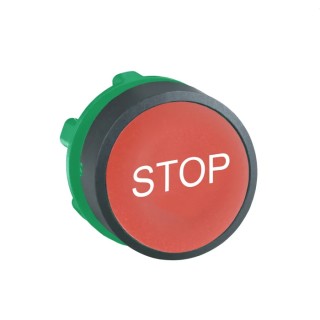 Schneider Electric Harmony Series Red Spring Return Push Button Head 22 mm Cutout, IP69K, IP67, IP66 ZB5AA434