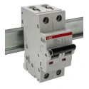 ABB System Pro M Compact S200 Miniature Circuit Breaker, 2-Pole, 25A, Type K Tripping, 400V AC 2CDS252001R0517 S202-K25