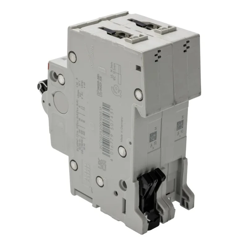 ABB System Pro M Compact S200 Miniature Circuit Breaker, 2-Pole, 25A, Type K Tripping, 400V AC 2CDS252001R0517 S202-K25