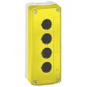 Schneider Electric Yellow Plastic Harmony XALK Push Button Enclosure 4 Hole 22 mm Diameter XALK04