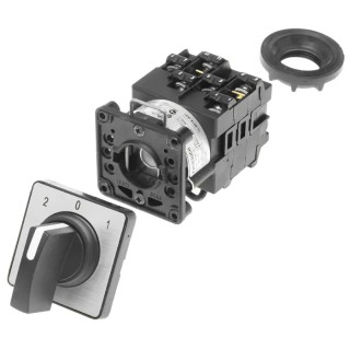 Schneider Electric Harmony K 3 Position 45° Black Handle Cam Switch 20A K2F003UCH