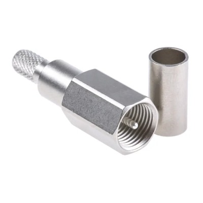 Telegartner FME Series Coaxial Connector Cable Male FME, 50 Ω, Straight Body Crimp J01700A0006