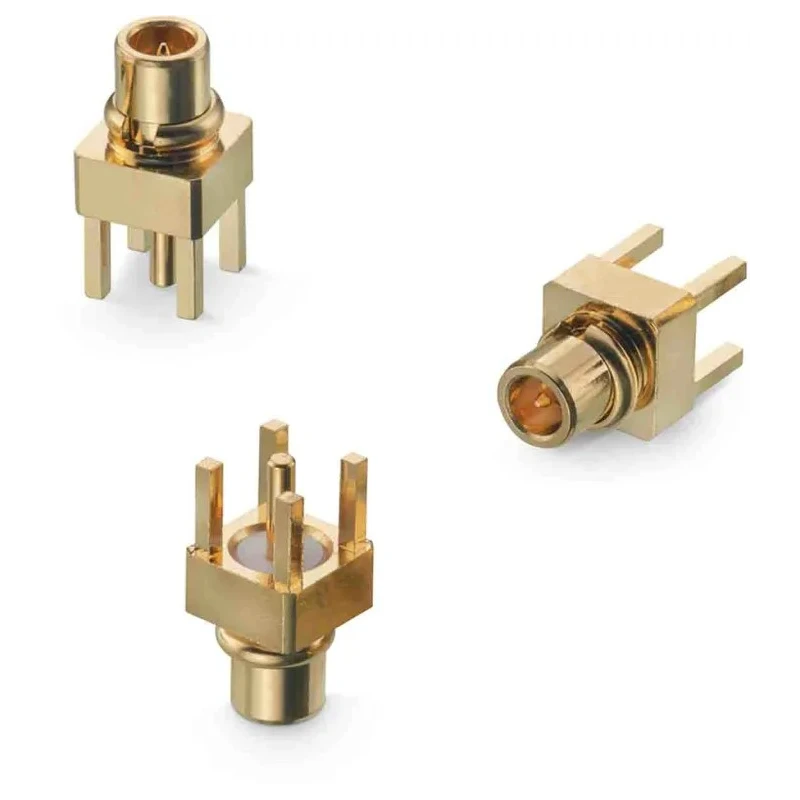 Wurth Elektronik WR-MMCX Series Coaxial Connector Through Hole Male MCX 50 Ω Straight Body Solder 66014002121503
