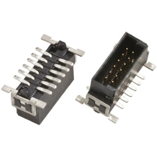 HARTING Har-Flex Series Straight Surface PCB Header, 26 Contacts, 1.27 mm Pitch, 2 Row, Shrouded 15120262601000