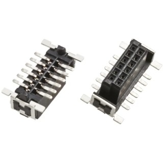 HARTING Har-Flex Series Straight Surface PCB Socket, 12-Contact, 2 Row, 1.27 mm Pitch Solder 15210122601000