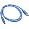 Wurth Elektronik IC Socket USB Cable Male USB Type A to Male USB 3.0 USB B Blue 1m 692903100000