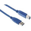 Wurth Elektronik IC Socket USB Cable Male USB Type A to Male USB 3.0 USB B Blue 1m 692903100000