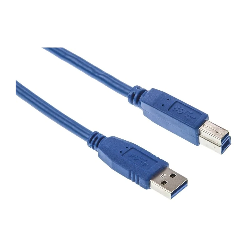 Wurth Elektronik IC Socket USB Cable Male USB Type A to Male USB 3.0 USB B Blue 1m 692903100000