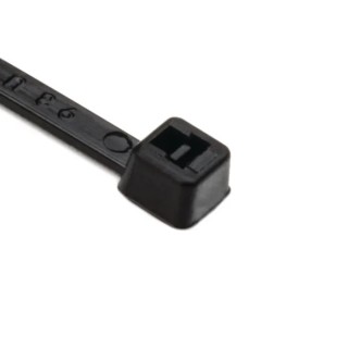 HellermannTyton Black Polypropylene Cable Tie 100 mm x 2.5 mm, T-Series 111-01917 T18R-PP-BK