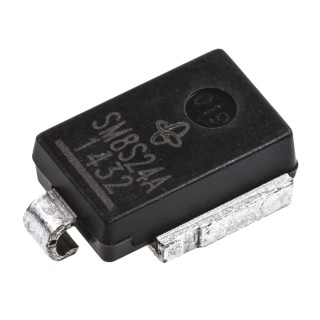 Vishay 2-Element Uni-Directional TVS Diode 6.6 kW, 2-Pin DO-218 SM8S24AHE3_A/I