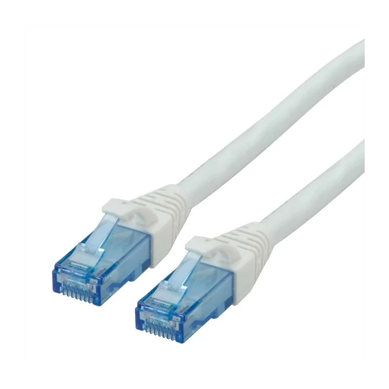 Roline Cat6a Ethernet Cable 8 Core, White, 2 m, Unshielded Unscreened Low Smoke Zero Halogen Cat6a