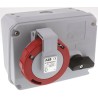 Amphenol Industrial Switchable Socket 3+N+E Pole Format, Earthing Position 6h Right Angle Industrial Interlock, 16A IP67