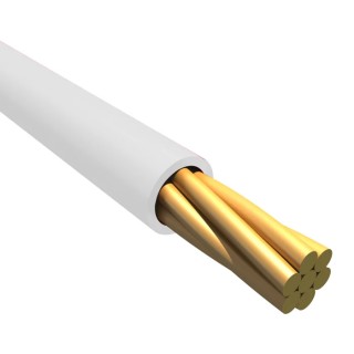 Alpha Wire Ecogen Ecowire Plus Series White 3.3 mm² 12 AWG Hook Up Wire, 19 x 0.46 mm Core Strands, 30 m 6830 WH005