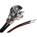 Oxley Bezel Red Panel Mount Indicator 8 mm Mount Hole IP67 Flying Lead Termination 24V AC 