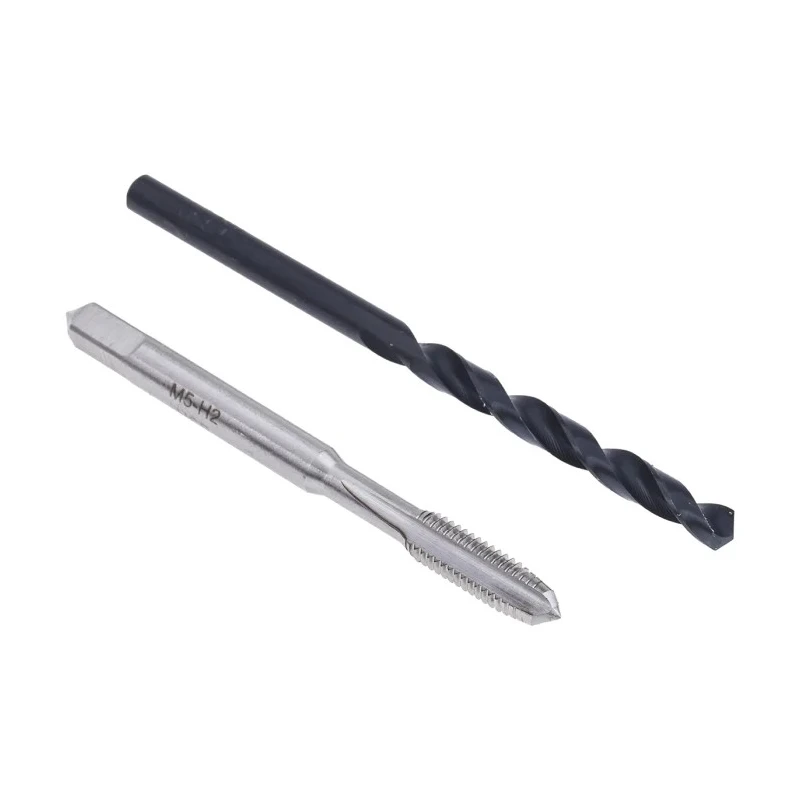 RS PRO Tap & Drill Set, M5 Thread, Metric Coarse Standard, Hand Tap, HSS, 58mm Overall Length, Black Finish 749-5691
