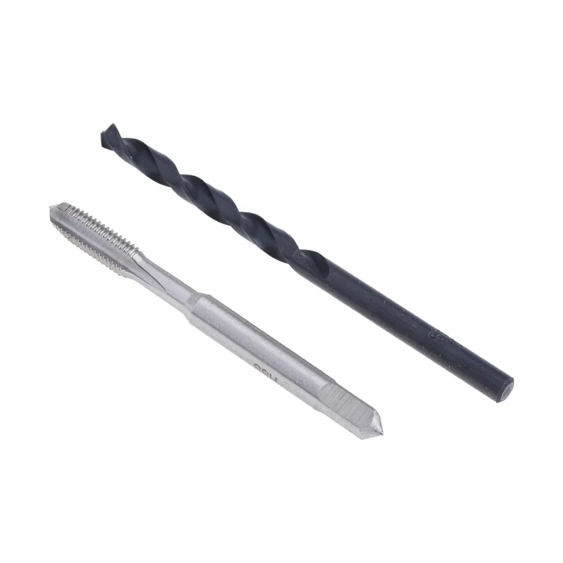 RS PRO Tap & Drill Set, M5 Thread, Metric Coarse Standard, Hand Tap, HSS, 58mm Overall Length, Black Finish 749-5691