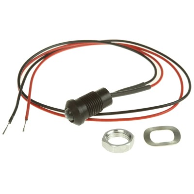 Oxley Blue Panel Mount Indicator 8 mm Mount Hole Size, Flying Lead Termination, IP68 Rated 