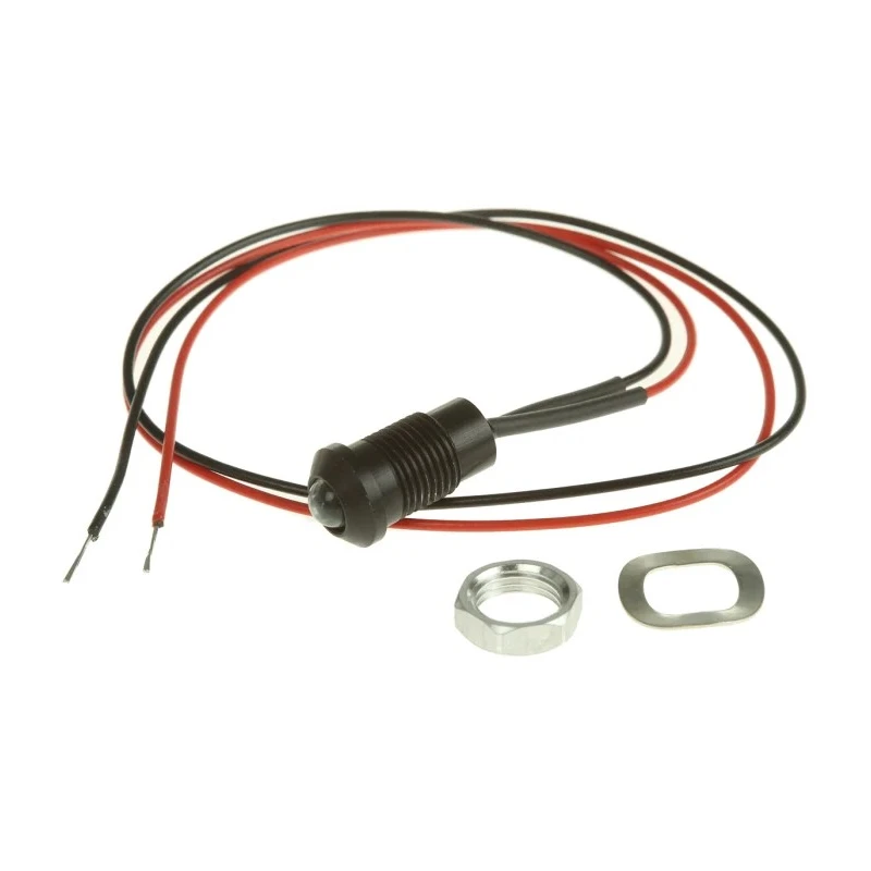 Oxley Blue Panel Mount Indicator 8 mm Mount Hole Size, Flying Lead Termination, IP68 Rated 