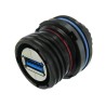 Amphenol Socapex Straight Female 1 Port Type USB Type A IP68 USB Connector USB 3.2 Gen 1 USB3FTV7ANF312
