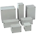 RS PRO Grey ABS CCS Push Button Enclosure, 22mm Cutout Diameter, IP65 Rated, 140x74x74 mm, Model 194-7465