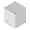 RS PRO Grey ABS CCS Push Button Enclosure 22 mm Diameter IP65 Rated 70x74x74 mm Italy 194-7457
