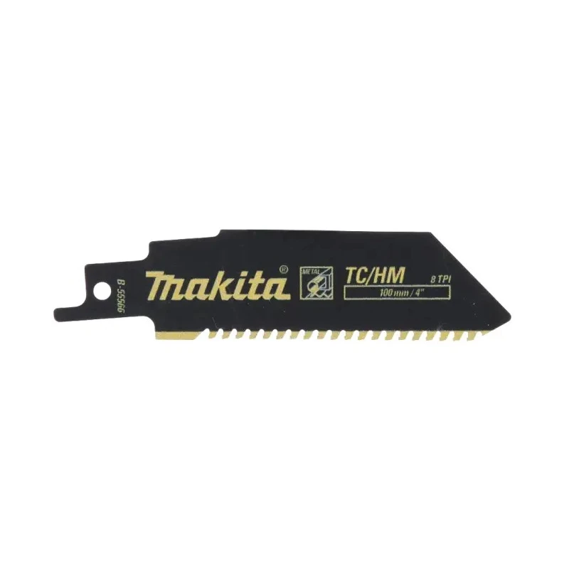 Makita Reciprocating Saw Blade 8 Teeth Per Inch for Cast Iron, Stainless Steel 100mm B-55566