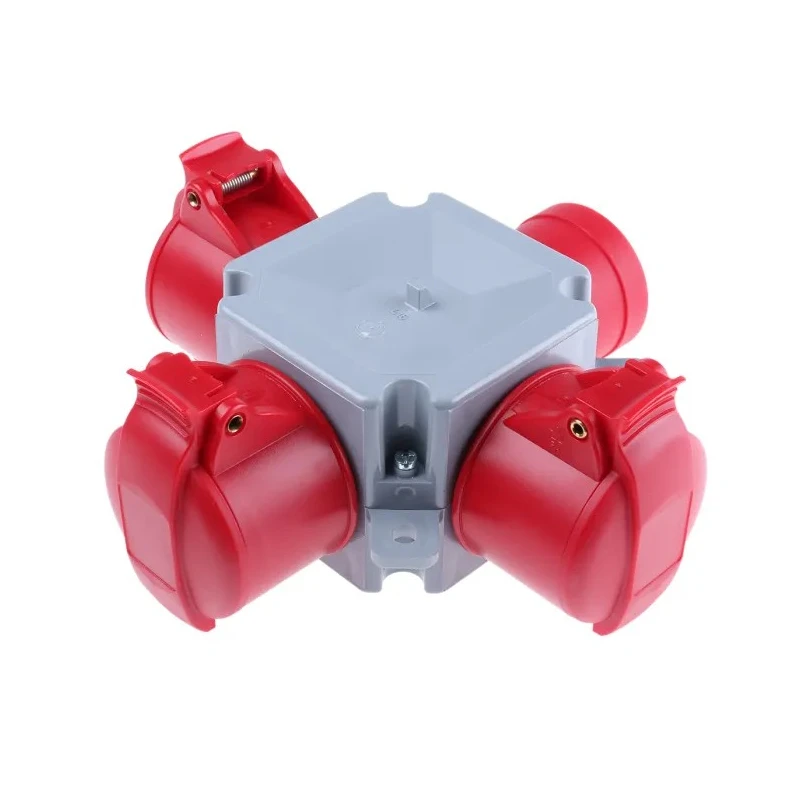 Amphenol Industrial Easy & Safe IP44 Red Industrial Power Connector Adapter 16A 415V IP44 2CMA168124R1000 416T6
