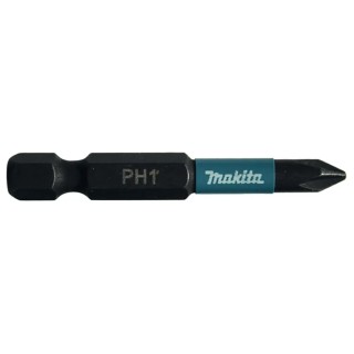 Makita Hex Screwdriver Bit, 6.35 mm Drive Size, PH1 Tip, Hex Drive, 50 mm Overall Length B-63719