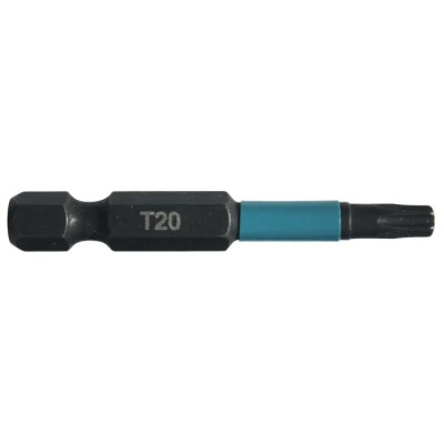 Makita Magnetic Hex Screwdriver Bit T20 Size, 6.35 mm Drive, 50 mm Overall Length B-63781