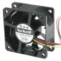 Sanyo Denki San Ace 9S Series Axial Fan 12V DC 1.32W 34.8 m³/h 3900 RPM 60 mm Square Frame 9S0612H4011