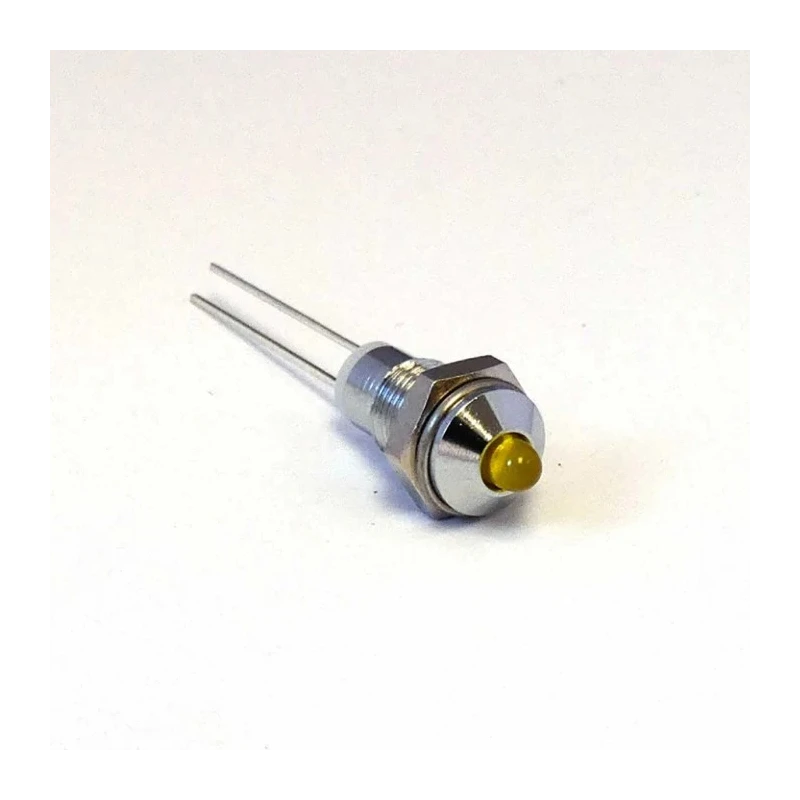 CML Innovative Technologies Yellow Panel Mount Indicator M6 Termination IP40 2.1V 19020002