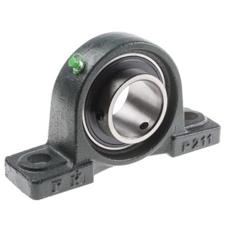 RS PRO Two-Bolt Cast Iron Normal Duty Pillow Block Bearing 55 mm Inside Diameter UCP211