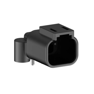 Amphenol Industrial ATF13 Automotive Connector Male Black PCB 2 Way Screw Termination ATF13-2P-BM13