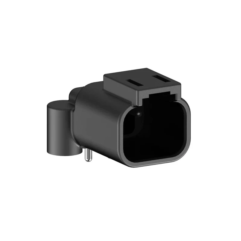 Amphenol Industrial ATF13 Automotive Connector Male Black PCB 2 Way Screw Termination ATF13-2P-BM13