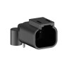 Amphenol Industrial ATF13 Automotive Connector Male Black PCB 2 Way Screw Termination ATF13-2P-BM13