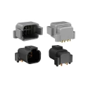 Amphenol Industrial ATF13 Automotive Connector Male Black PCB 3 Way Screw Termination ATF13-3P-BM13