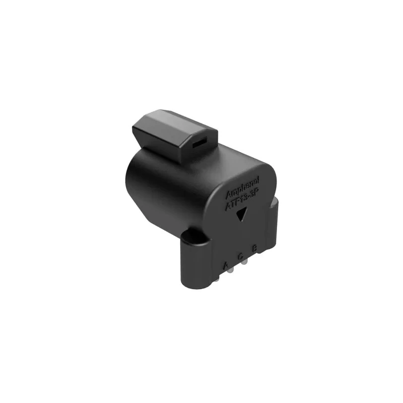 Amphenol Industrial ATF13 Automotive Connector Male Black PCB 3 Way Screw Termination ATF13-3P-BM13